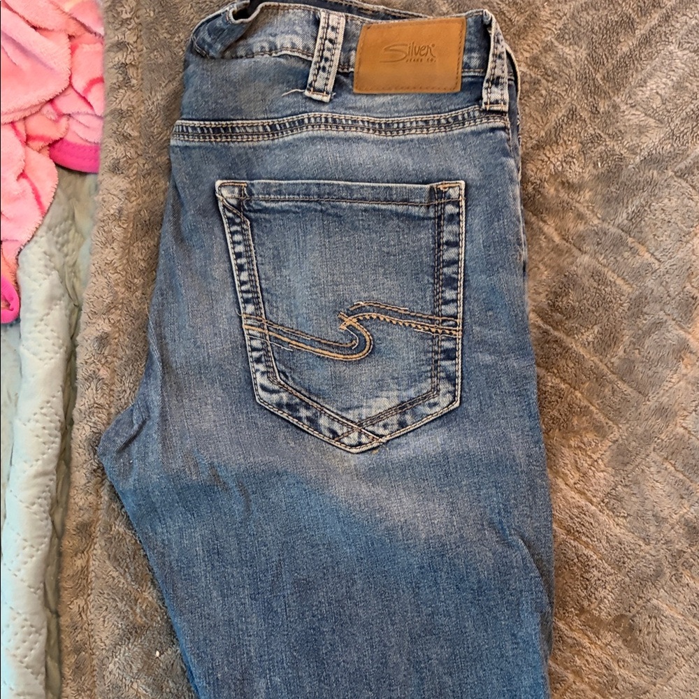 Silver Jeans Men's Zac Light Blue Denim